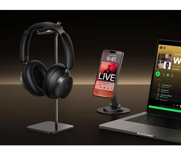 UGREEN Słuchawki wokółuszne HP206 Studio Pro Bluetooth 6.0 czarne - 1501548 - zdjęcie 6